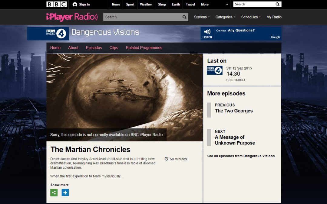 The Martian Chronicles on BBC Radio 4